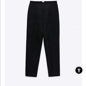 Zara Classic Black Straight Leg Pants